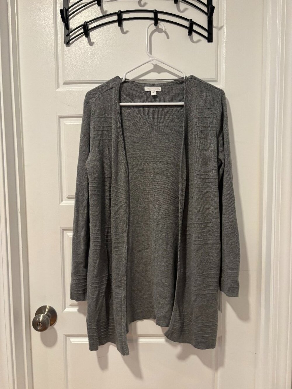 Charter Club Long Grey Cardigan